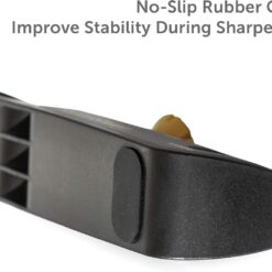 RAZORSHARP Knife Sharpener With Adjustable Angle Guide, Diamond-Coated Ceramic Sharpening Stones