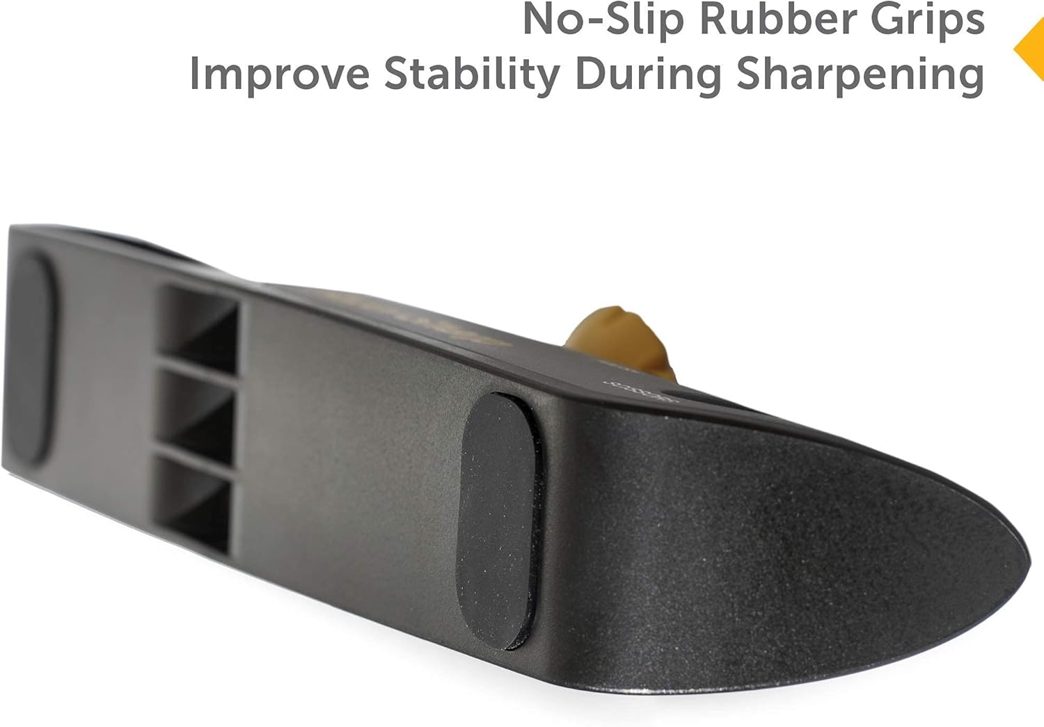 RAZORSHARP Knife Sharpener With Adjustable Angle Guide, Diamond-Coated Ceramic Sharpening Stones