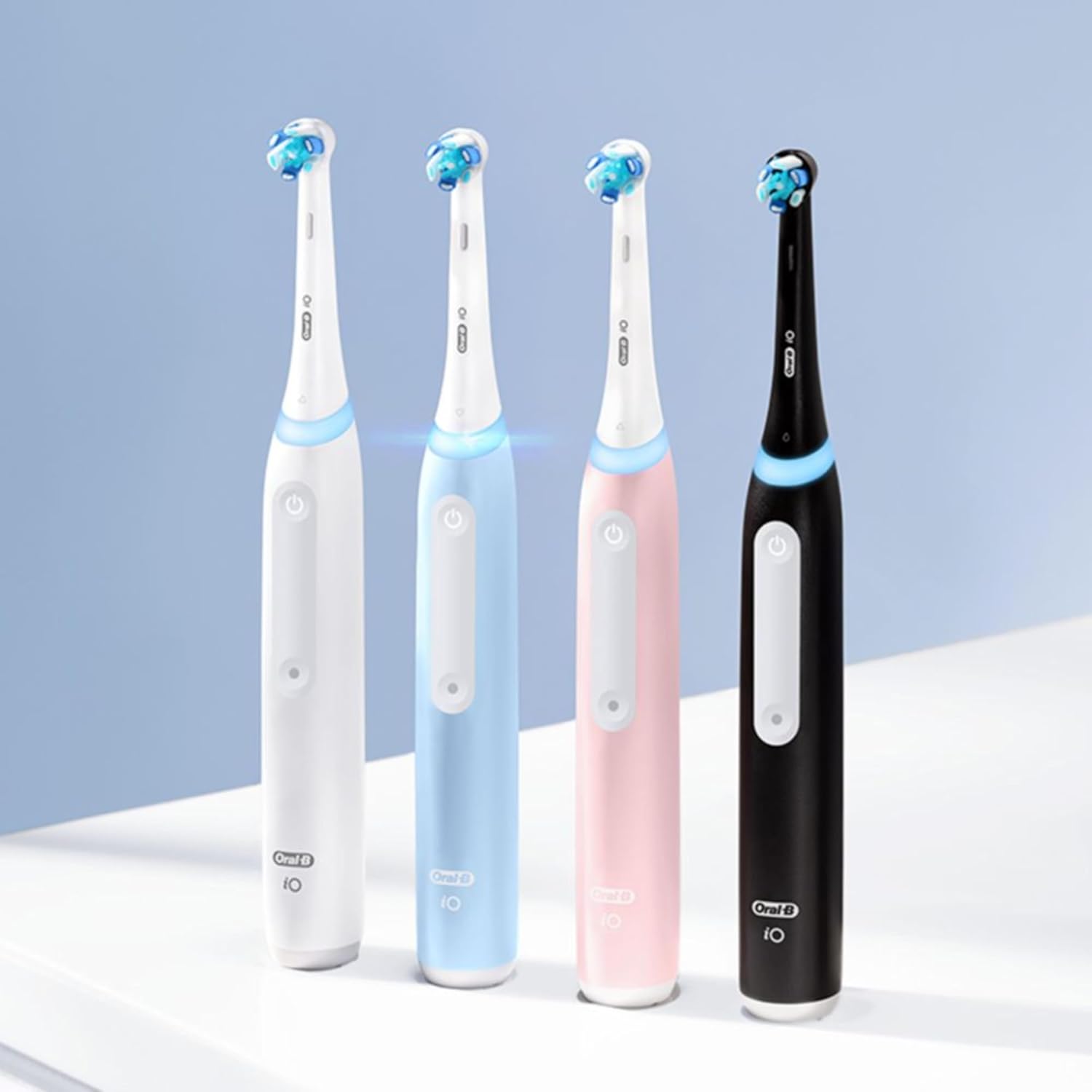 Oral-B iO Deep Clean Rechargeable Electric Powered Toothbrush, Black with iO Series 3 Limited, 2 Brush Heads and Travel Case