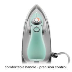 Oliso M3Pro Project Steam Iron with Solemate, 1000 Watt Ceramic Soleplate Steam Iron, Aqua