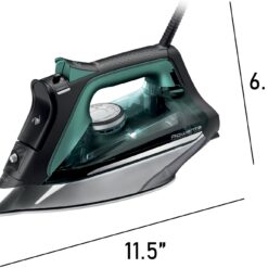 Rowenta Iron Pro Master Stainless Steel Soleplate Steam Iron for Clothes, 210 g/min, 400 Microsteam Holes, 1775 Watts