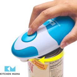 Kitchen Mama Auto Electric Can Opener – Automatic, Hands Free, Smooth Edge, Battery Operated (Sky Blue)