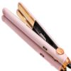 TYMO Flat Iron Hair Straightener and Curler 2 in 1 with 10s Fast Heating, 1 Inch Professional Titanium Straightening Curling Iron