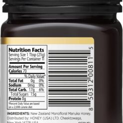 MANUKA DOCTOR - MGO 525+ Manuka Honey Monofloral, 100% Pure New Zealand Honey, Certified, RAW, Non-GMO (8.75 oz)