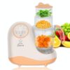 Homia Baby Food Maker Chopper Grinder - Mills and Steamer 8 in 1 Processor for Toddlers, Auto Shut-Off, 110V Only