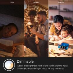 Kasa Smart Light Bulbs, 1000 Lumens High Brightness, 16M Color Changing, Dimmable Smart WiFi Light Bulb, A19, KL135(4-Pack)