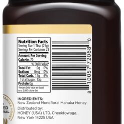 MANUKA DOCTOR - MGO 525+ Manuka Honey Monofloral (1.1 lbs) 100% Pure New Zealand Honey, Non-GMO