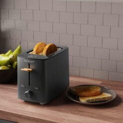 Cuisinart Soho Collection 2-Slice Toaster, 7 Toaster Setting, Defrost, Reheat, and Bagel Setting, Convenient Rear Cord Storage, Black, CPT-7BK
