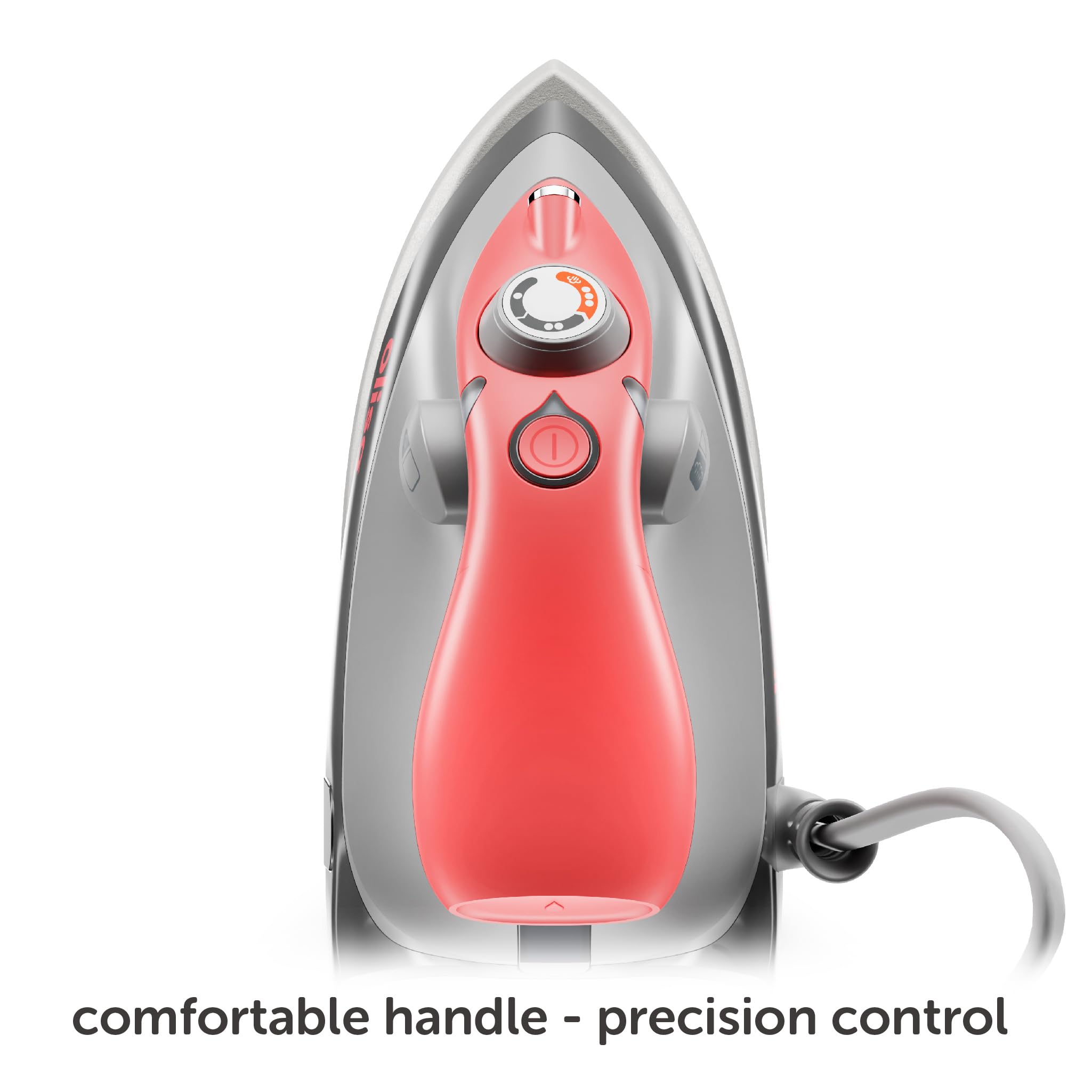 Oliso M3Pro Project Steam Iron with Solemate - 1000 Watt Ceramic Soleplate Steam Iron | Coral