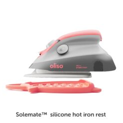 Oliso M3Pro Project Steam Iron with Solemate - 1000 Watt Ceramic Soleplate Steam Iron | Coral