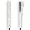 Asani 360° Airflow Styler - 2-in-1 Professional Curling Wand & Hair Straightener - Flat Iron Curler with Cooling Fan, Air Vents (White)