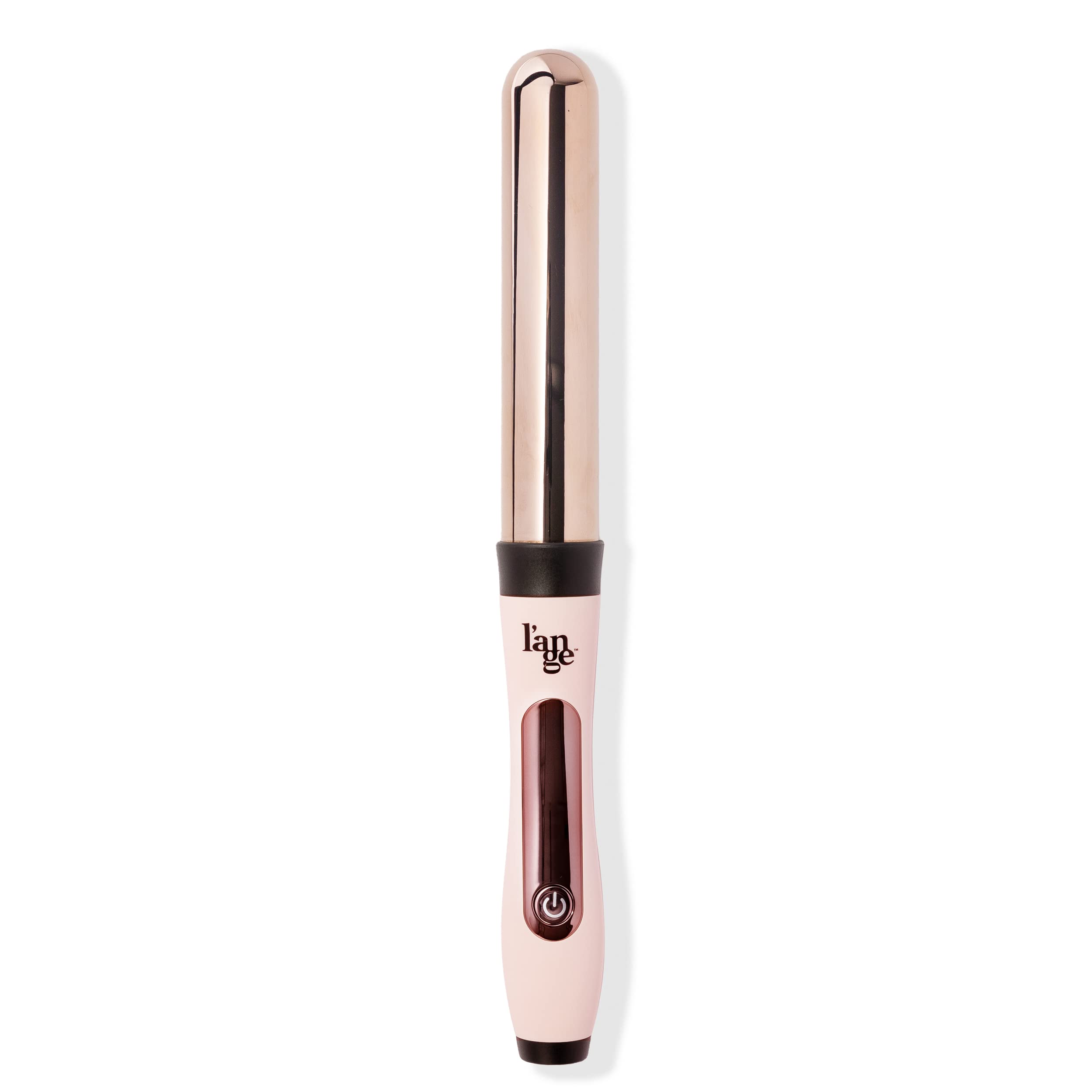 L'ANGE HAIR Le Curl Titanium Curling Wand, Professional Curling Iron for All Hair Types, Clip Free Hair Curler, Blush 1.25” (32MM)