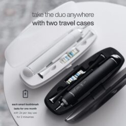 AquaSonic DUO PRO – Ultra Whitening 40,000 VPM Electric ToothBrushes – ADA Accepted - 4 Modes with Smart Timers