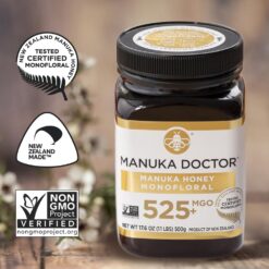 MANUKA DOCTOR - MGO 525+ Manuka Honey Monofloral (1.1 lbs) 100% Pure New Zealand Honey, Non-GMO