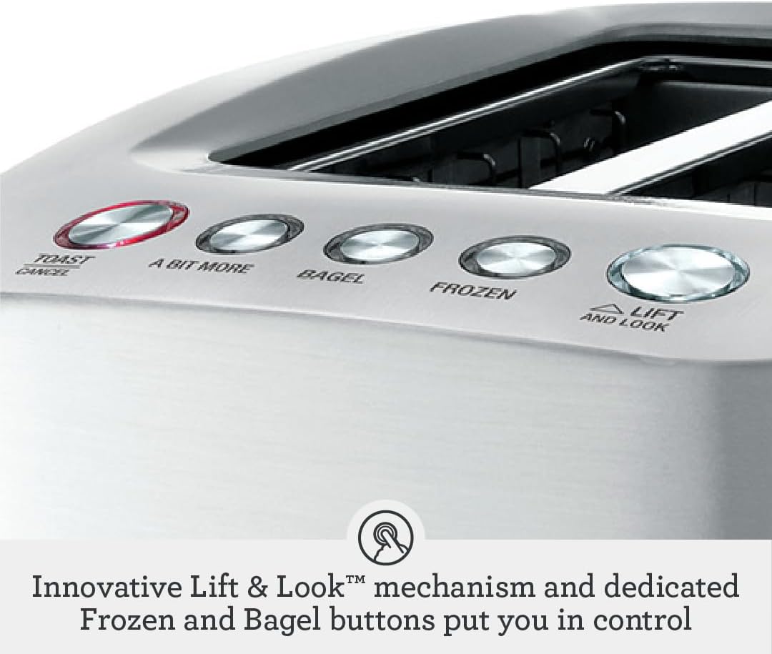 Breville Smart Toaster, 2-Slice, Brushed Aluminum
