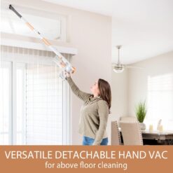Kenmore DS4030 21.6V Cordless Stick Vacuum with EasyReach Wand, Lightweight Cleaner, Orange