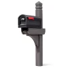 Step2 Ground Mount Black Plastic Extra Large Mailbox with Post