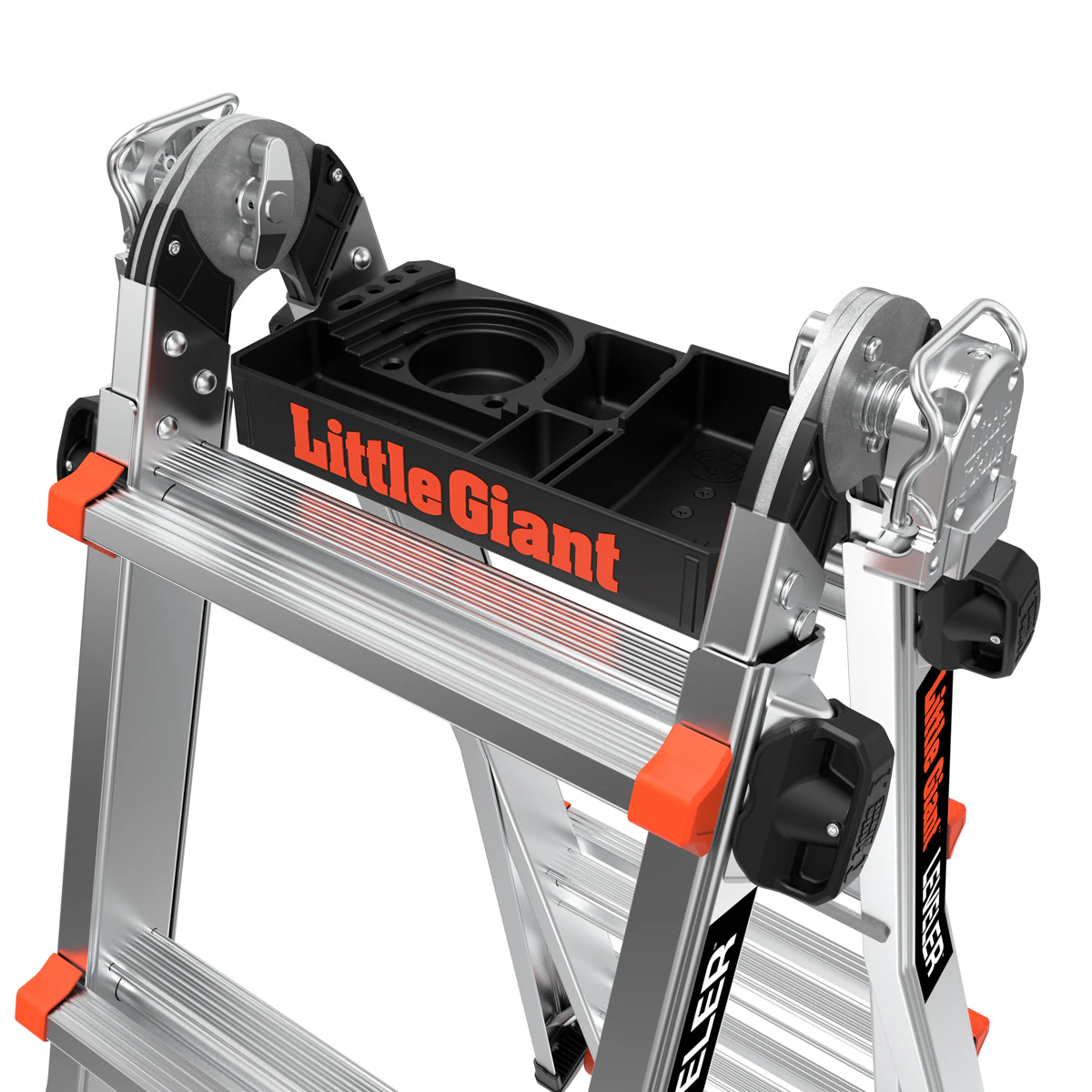 Little Giant Ladders Leveler 2 M26 with Leg Levelers 25.1-ft Reach Type 1a- 300-lb Load Capacity Telescoping Multi-Position Ladder