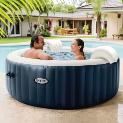 Intex 140 Jet 4-Person Inflatable Round Hot Tub (Cover Included)