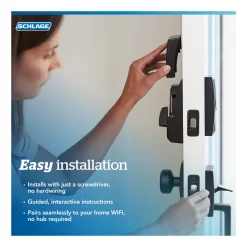 Schlage Encode Plus Camelot Aged Bronze Smart Lock Electronic Deadbolt with Wifi Bluetooth Touchscreen Keypad