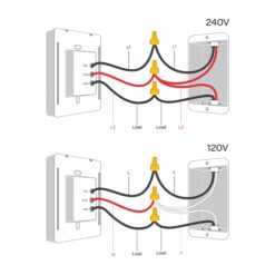 Mysa White Thermostat For Electric Baseboard Heaters with Wi-Fi Compatibility