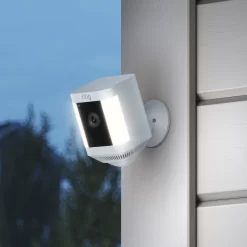 Ring Spotlight Cam Plus Battery - Smart Security Video Camera with 2 Motion-Activated LED Spotlights, 2-Way Talk, Color Night Vision, 2-Pack, White