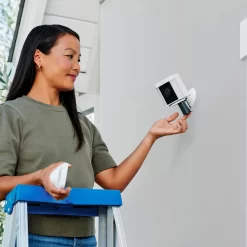 Ring Spotlight Cam Plus Battery - Smart Security Video Camera with 2 Motion-Activated LED Spotlights, 2-Way Talk, Color Night Vision, 2-Pack, White