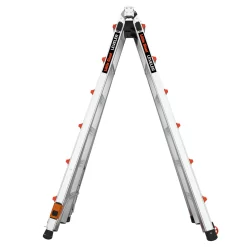 Little Giant Ladders Leveler 2 M26 with Leg Levelers 25.1-ft Reach Type 1a- 300-lb Load Capacity Telescoping Multi-Position Ladder