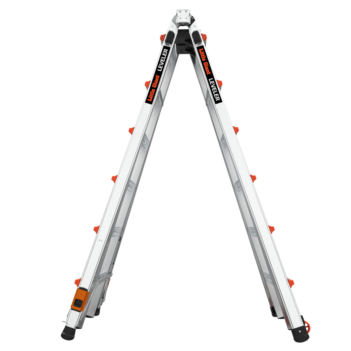 Little Giant Ladders Leveler 2 M26 with Leg Levelers 25.1-ft Reach Type 1a- 300-lb Load Capacity Telescoping Multi-Position Ladder