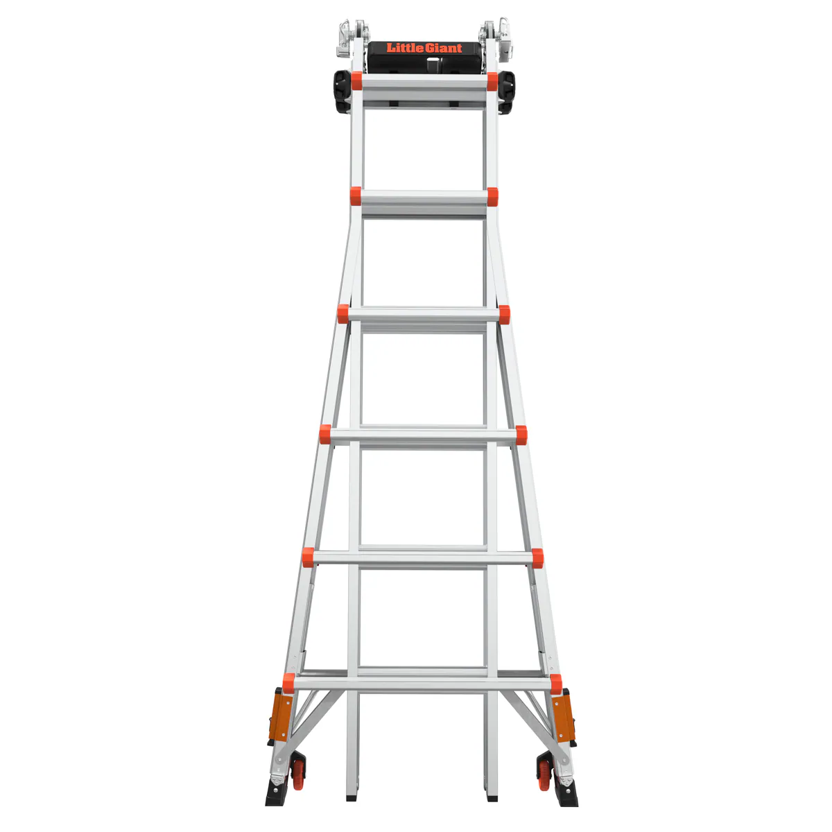 Little Giant Ladders Leveler 2 M26 with Leg Levelers 25.1-ft Reach Type 1a- 300-lb Load Capacity Telescoping Multi-Position Ladder