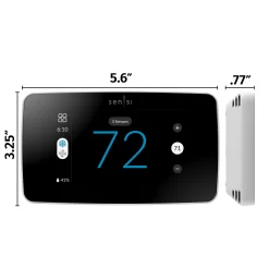 Emerson Sensi White Beveled Edge Smart Thermostat with Wi-Fi Compatibility