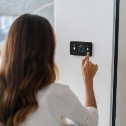 Emerson Sensi White Beveled Edge Smart Thermostat with Wi-Fi Compatibility