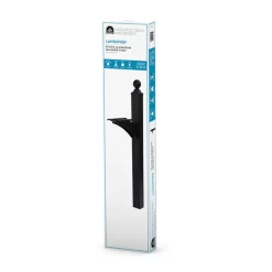 Architectural Mailboxes Black Aluminum 4 x 4 Mount Mailbox Post