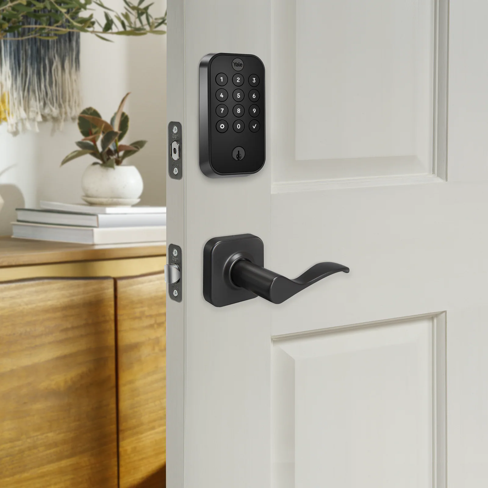 Yale Assure Lock 2 Black Suede Smart Lock Electronic Deadbolt with Wifi Bluetooth Keypad