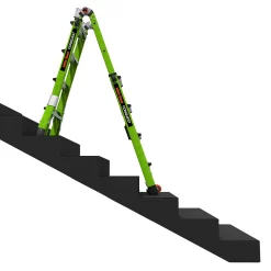Little Giant Ladders Conquest 18.1-ft Reach Type 1a- 300-lb Load Capacity Telescoping Multi-Position Ladder