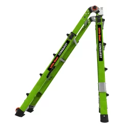 Little Giant Ladders Conquest 18.1-ft Reach Type 1a- 300-lb Load Capacity Telescoping Multi-Position Ladder