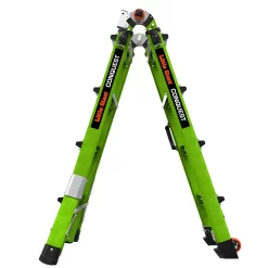 Little Giant Ladders Conquest 18.1-ft Reach Type 1a- 300-lb Load Capacity Telescoping Multi-Position Ladder