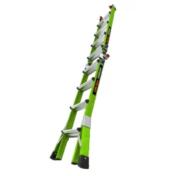 Little Giant Ladders Conquest 18.1-ft Reach Type 1a- 300-lb Load Capacity Telescoping Multi-Position Ladder