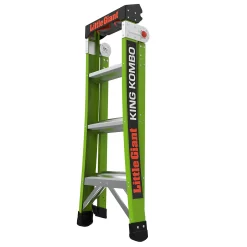 Little Giant Ladders King Kombo 2 10.3-ft Reach Type 1aa- 375-lb Load Capacity Multi-Position Ladder