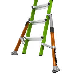 Little Giant Ladders Conquest All-Terrain 22-ft Reach Type 1a- 300-lb Load Capacity Telescoping Multi-Position Ladder