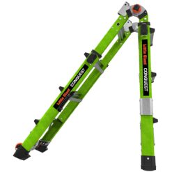 Little Giant Ladders Conquest 14.3-ft Reach Type 1aa- 375-lb Load Capacity Telescoping Multi-Position Ladder