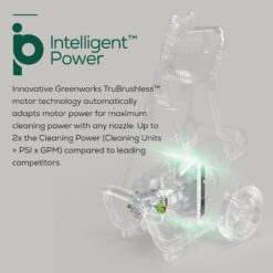 Greenworks 2300 PSI 1.2-GPM Cold Water Electric Pressure Washer with 5 Spray Tips and Surface Cleaner