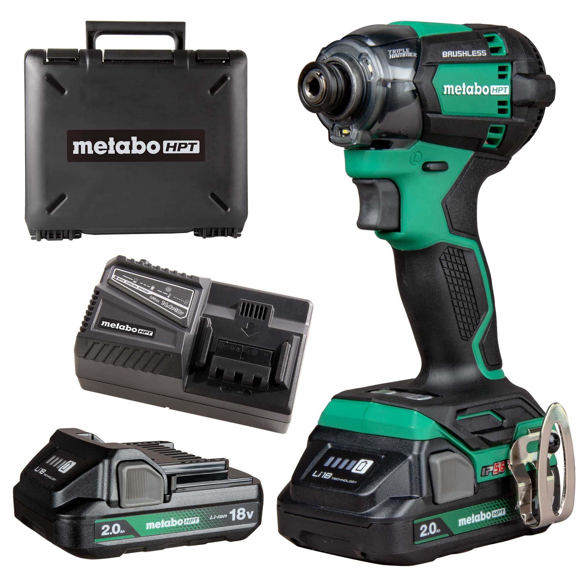 Metabo HPT 18-volt 1/4-in Brushless Cordless Impact Driver (Battery and Charger Included with Hard Case)
