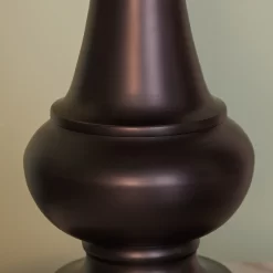 StyleCraft Home Collection 28-in Bronze 3-way Table Lamp with Fabric Shade