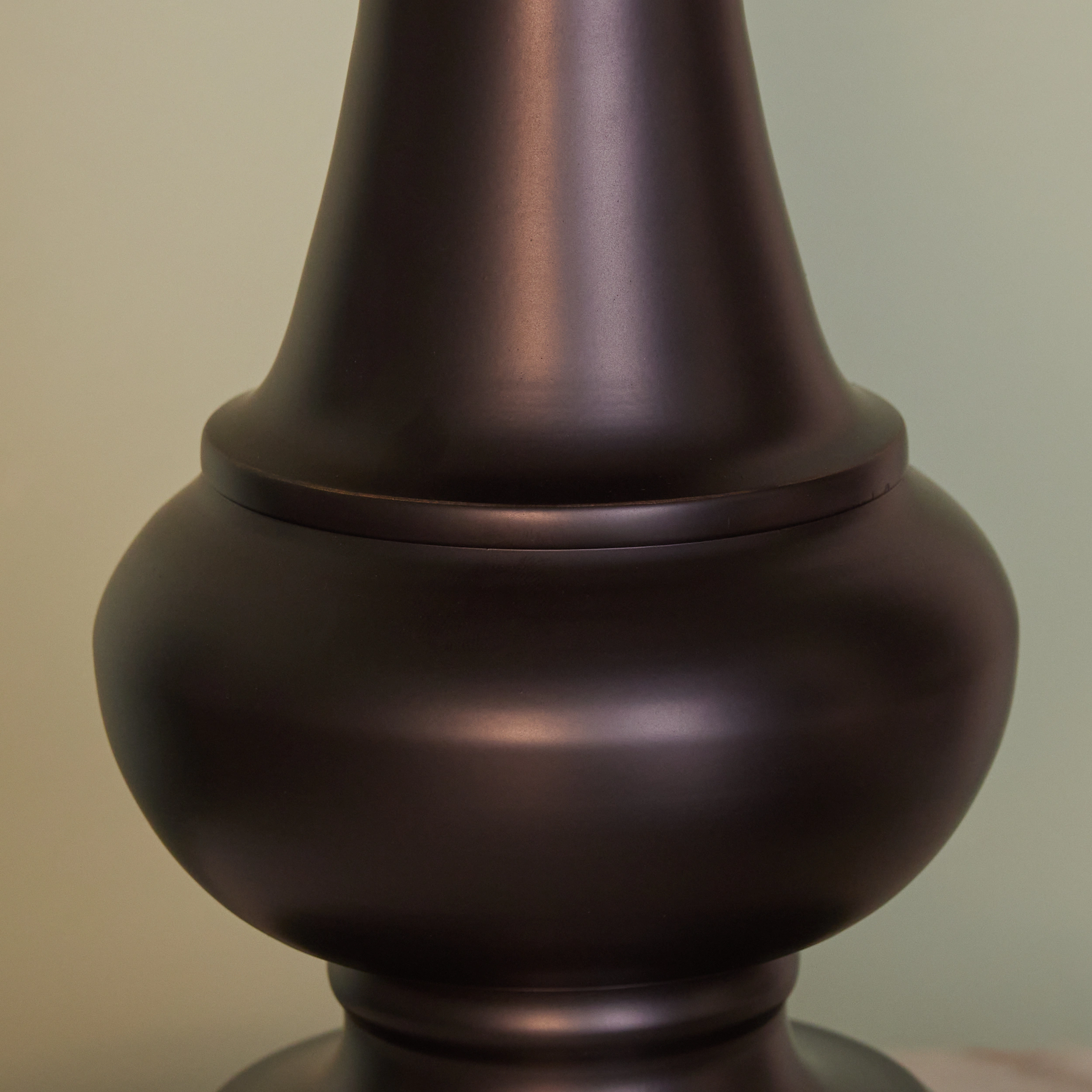 StyleCraft Home Collection 28-in Bronze 3-way Table Lamp with Fabric Shade