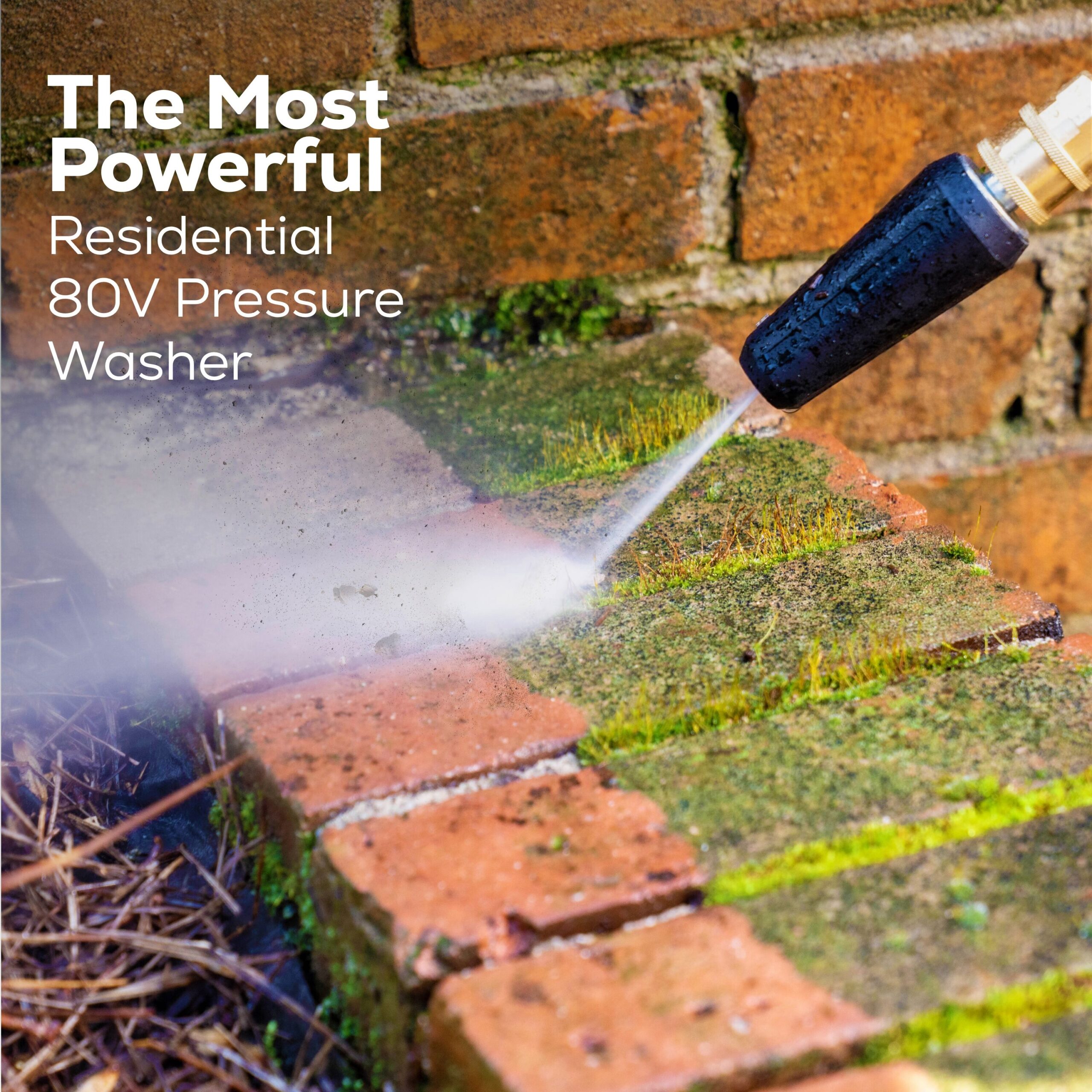 Greenworks Pro 3000 PSI 2-GPM Cold Water Battery Pressure Washer with 5 Spray Tips 8 Ah (Battery and Charger Included)