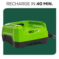 Greenworks 80-volt 730-CFM 170-MPH Battery Handheld Leaf Blower 2.5 Ah (Battery and Charger Included)