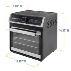 West Bend 15-Quart Black Digital 3-Baskets Air Fryer