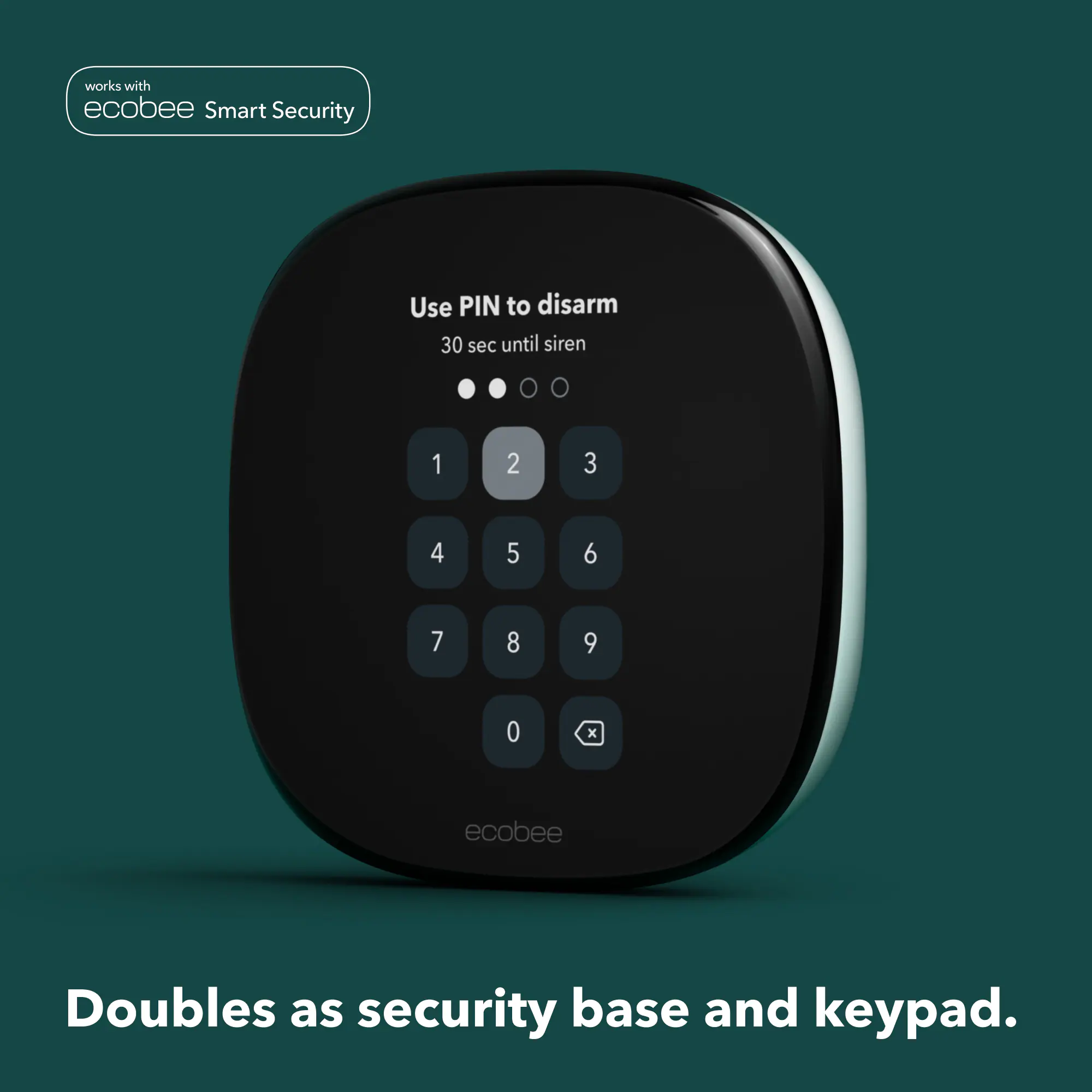 ecobee Enhanced Black Smart Thermostat with Wi-Fi Compatibility