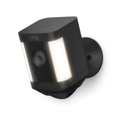 Ring Spotlight Cam Plus, Battery-operated - Smart Security Video Camera with 2 Motion-Activated LED Spotlights, 2-Way Talk, Color Night Vision, Black